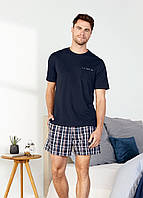 Пижама мужская в комплекте футболка и шорты 44/46