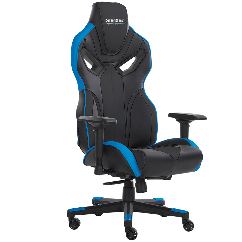 Крісло ігрове Sandberg Voodoo Gaming Chair Black/Blue 4 клас, 150 кг