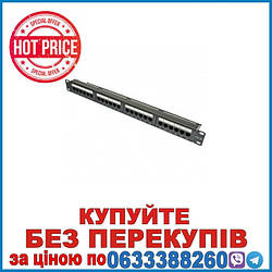 Патч-панель 19" Kingda KDPA6043 24хRJ-45 UTP кат.5e, type 110