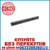 Патч-панель 19" 24xRJ-45 UTP, кат. 6, dual type, EPNew