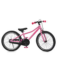 Велосипед дитячий 20д. MB 2007-3 (1шт) SKD75,підніжка,рожевий