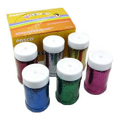 Блискітки-присипка у банці Pasco (125 г.), дрібний глітер-пісок (ціна за 1 шт)