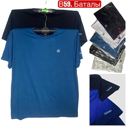 Чоловічі футболки№В59 р.5XL-8XL (56-64) мікс, фото 1