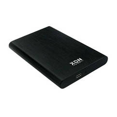 Зовнішня кишеня XON MemoryCase для 2.5" SATA HDD/SSD USB 3.1 Type-C Чорна (XHC4C13S21PB 6280)