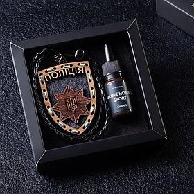 Ароматизатор в машину ПОЛІЦІЯ ШЕВРОН, подарунок до дня захисника України