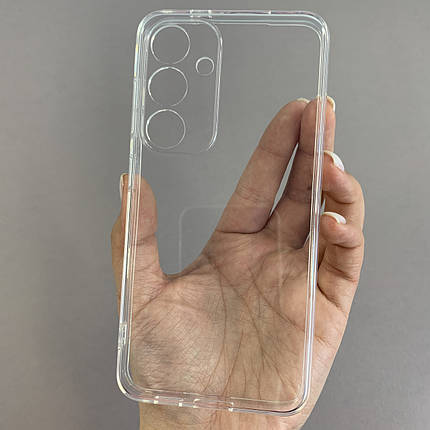 Чохол для Samsung Galaxy S24 силіконовий із захистом камери на телефон самсунг с24 прозорий hlg, фото 1