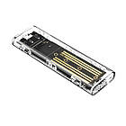 Зовнішня кишеня XON MemoryCase для M.2 NVMe (PCIe) USB 3.1 Type-C Прозора (XSC2C13NV1PT 6303), фото 4