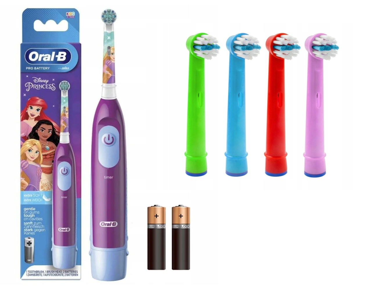 Електрична зубна щітка дитяча ORAL-B Принцеси + 5 насадок для дівчат