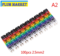 Маркер для монтажных проводов 2,5MM (набор 100 шт.)