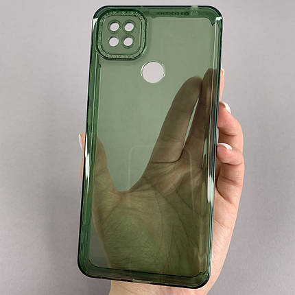 Чохол для Xiaomi Redmi 9С силіконовий чохол з блискучою рамкою на телефон сяомі редмі 9с зелений l6t, фото 1