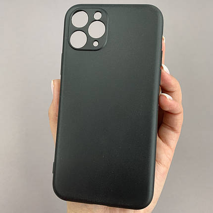 Чохол для Apple iPhone 11 Pro чохол накладка із захистом камери на телефон айфон 11 про чорний tpb, фото 1