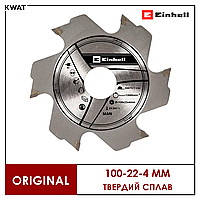 Диск для ламельного фрезера твердосплавный Einhell 6Т Диаметр 100 мм Посадочное 22 мм Толщина 4 мм