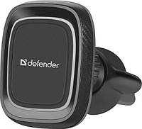 Автодержатель для телефона Defender CH-129, Black, в решетку вентиляции, фиксация на магните, поворачивается