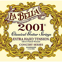 Струны для классической гитары La Bella 2001XH Classical Silver Plated Extra Hard Tension