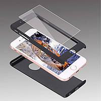 Чехол Full с защитным стеклом для Iphone 6/6s Black (HbP6622)