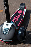 Самокат триколісний Best Scooter HW, Рожевий, фото 9