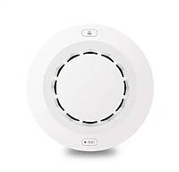 Умный датчик дыма с сиреной и WiFi круглый Tuya smart house - 902565