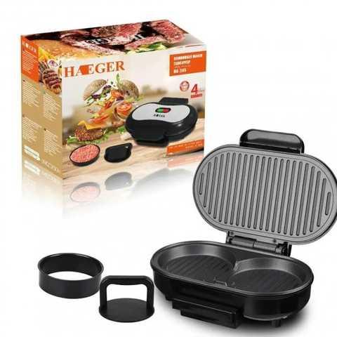 Електричний Бургер Mayкер Haeger HG-245 (750W), фото 1