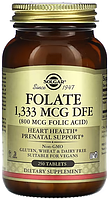 Solgar Folate 1,333 mcg (Folic Acid 800 мкг) 250 таб Lodgi