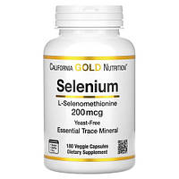 California Gold Nutrition Selenium Yeast-Free 200 mcg 180 капсул Lodgi