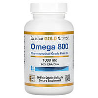 California Gold Nutrition Omega 800 80% EPA/DHA 1000 mg 90 капсул Lodgi