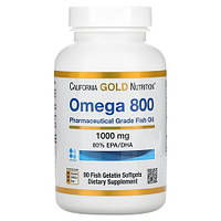 California Gold Nutrition Omega 800 80% EPA/DHA 1000 mg 90 капсул MS