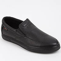 Мокасины мужские кожаные 339455 р.47 (31) Fashion Черный