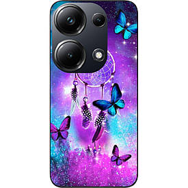 Чохол силіконовий Case для Xiaomi Poco M6 Pro 4G з картинкою Метелики й оберег