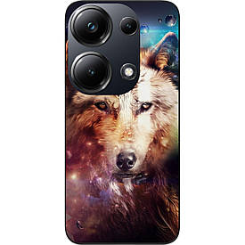 Чохол силіконовий Case для Xiaomi Poco M6 Pro 4G з картинкою Космічний вовк