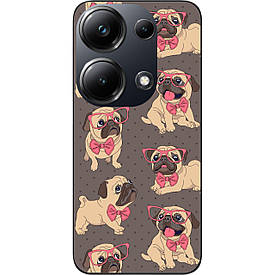 Бампер силіконовий Case для Xiaomi Poco M6 Pro 4G з малюнком Мопсики