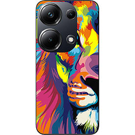 Бампер силіконовий Case для Xiaomi Poco M6 Pro 4G з малюнком Яскравий лев