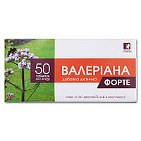 Валеріана форте Красота та Здоров'я 50 таблеток по 180 мг