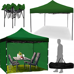 Павільйон садовий 3х3м MalTec 3 стіни зелений (Польща)