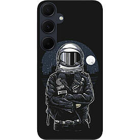 Чохол силіконовий Case для Samsung A55 5G Galaxy A556B з картинкою Космонавт і місяць