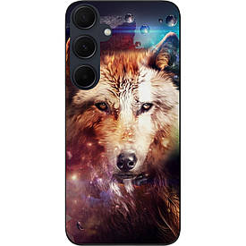 Чохол силіконовий Case для Samsung A55 5G Galaxy A556B з картинкою Космічний вовк