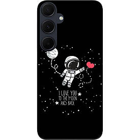 Чохол силіконовий Case для Samsung A55 5G Galaxy A556B з картинкою Любов до місяця