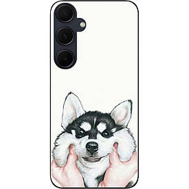 Бампер силіконовий Case для Samsung A55 5G Galaxy A556B з малюнком Хаскі