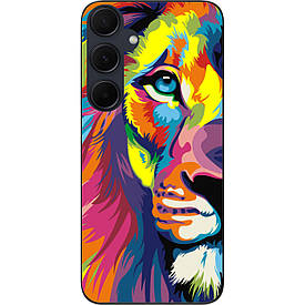 Бампер силіконовий Case для Samsung A55 5G Galaxy A556B з малюнком Яскравий лев