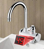 Электрический проточный водонагреватель Делимано кран смеситель с led экраном Мгновенный Бойлер на кухню TVS