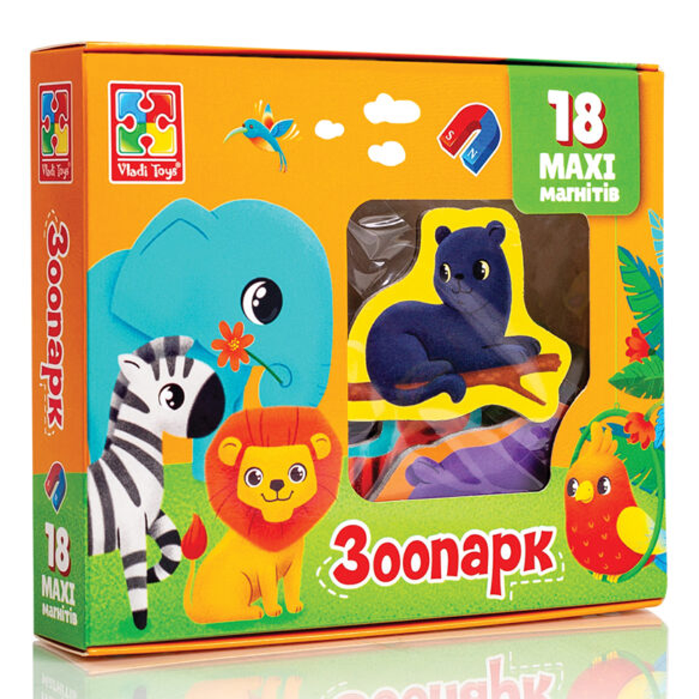 Набір магнітів «Зоопарк» Vladi Toys (4820234762736)