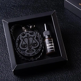 Ароматизатор в машину Терези, знак зодіаку, з темного дерева