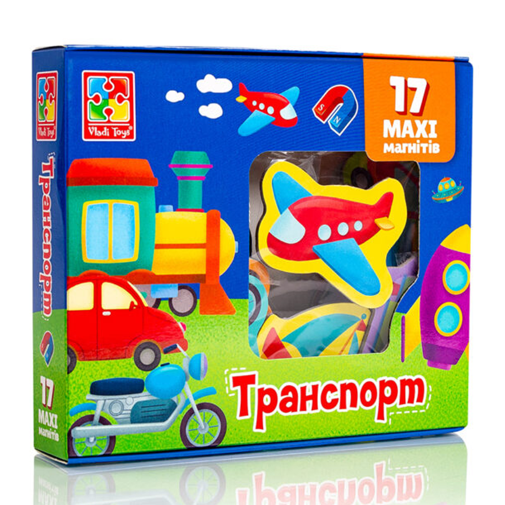 Набір магнітів «Транспорт» Vladi Toys (4820234762743)