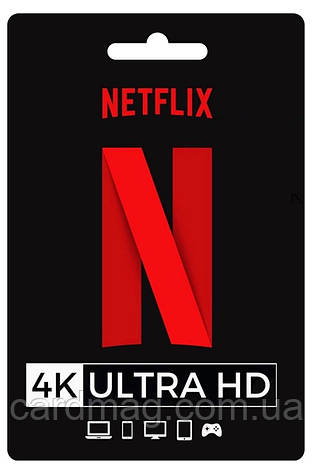 Активація підписки Netflix Premium 4K Ultra HD на 1 місяць (Акаунт на 1 пристрій), фото 1