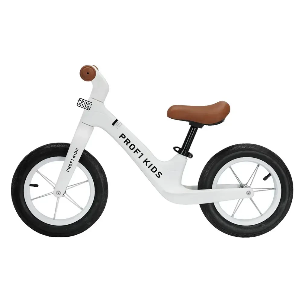 Велобіг дитячий PROFI KIDS 1011 надувні колеса 12 дюймів, білий