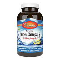 Жирные кислоты Carlson Labs Super Omega-3 Gems 1200 mg, 180 капсул