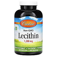 Натуральная добавка Carlson Labs Lecithin 1200 mg, 280 капсул