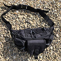 Нагрудная мужская сумка тактическая тканевая | Сумка тактическая наплечная | TI-139 Мужская сумка-слинг