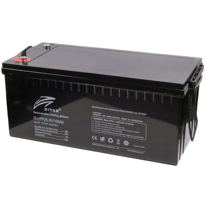 Акумуляторна батарея з bluetooth Ritar LFP25.6V100AH, фото 1