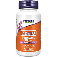 Стимулятор тестостерона NOW 7-Keto LeanGels 100 mg, 60 капсул HS