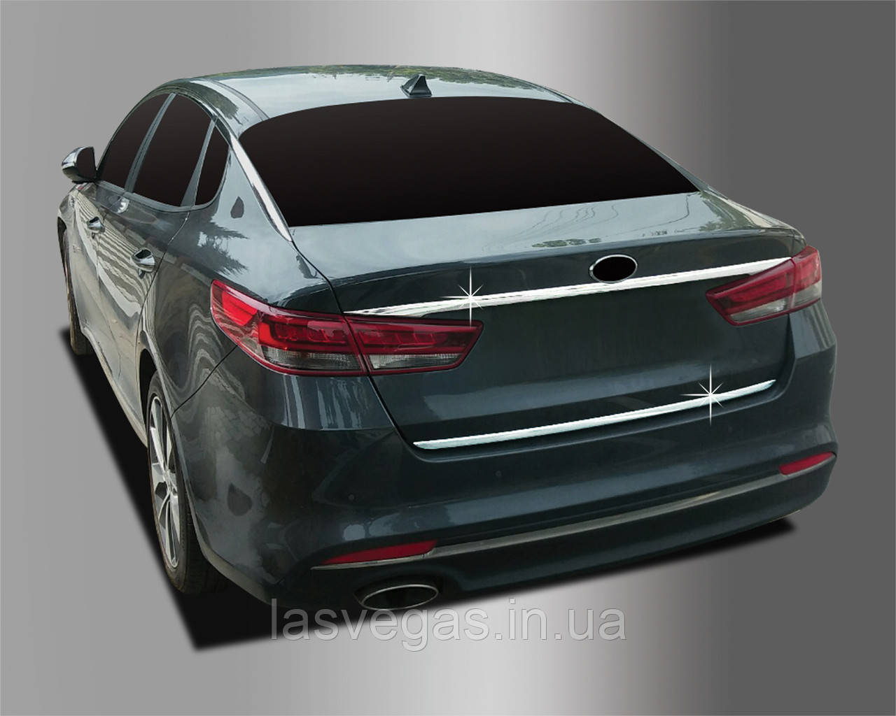 Хром накладка на кришку багажника KIA Optima K5 2015-2019 (Autoclover/Південна Корея), фото 1